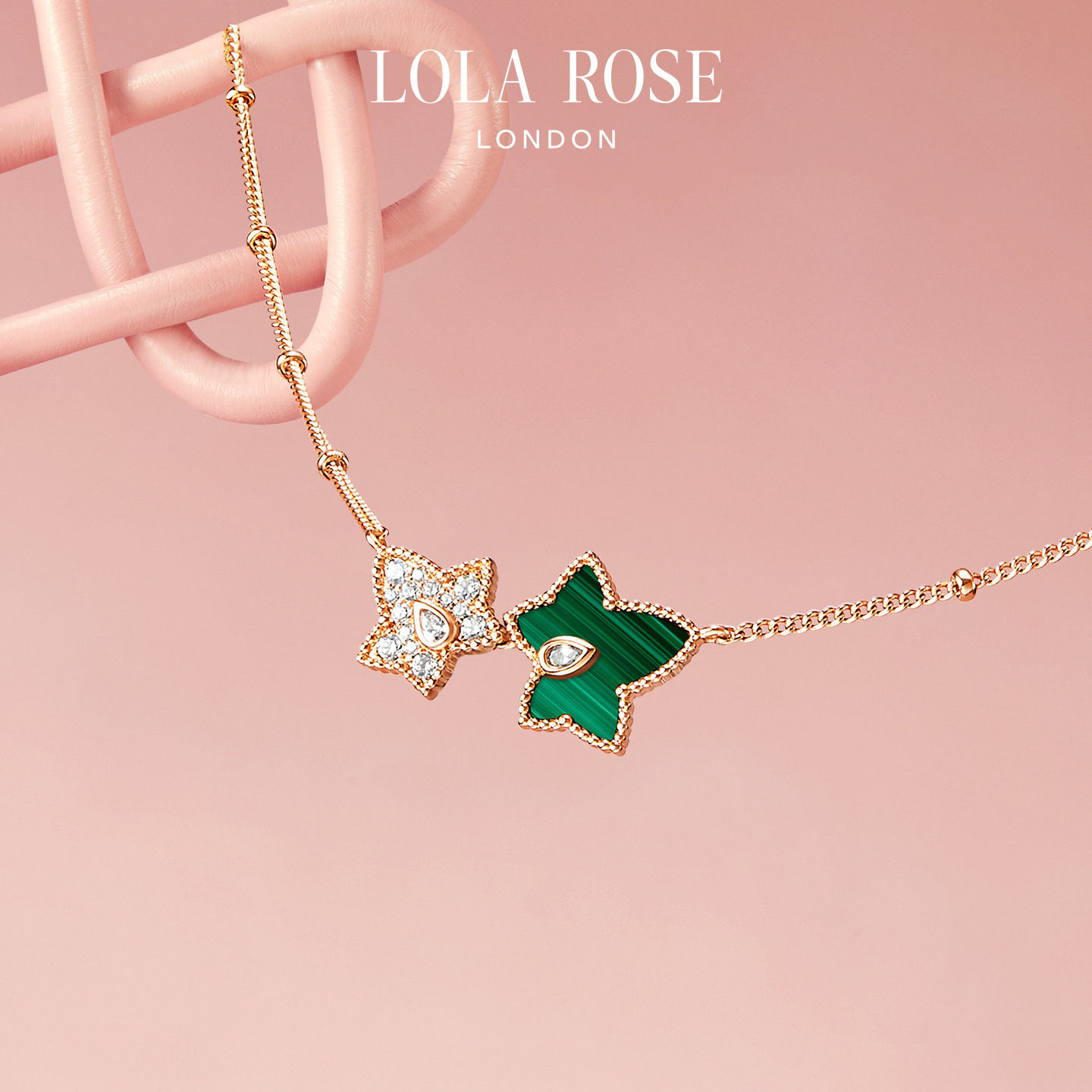 【618开卖】【汤唯同款】Lola Rose罗拉玫瑰常青藤双叶项链女高级