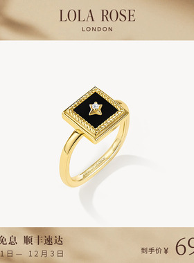 Lola Rose罗拉玫瑰画框戒指女新款小众复古时尚生日礼物