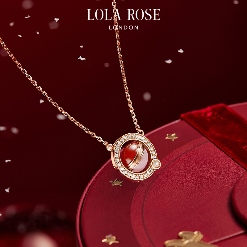 罗拉玫瑰东陵玉项链女