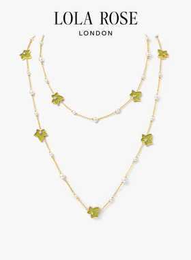 【AHALOLO合作联名款】Lola Rose罗拉玫瑰常青藤项链绿纹石设计