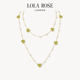 Lola AHALOLO合作联名款 Rose罗拉玫瑰常青藤项链绿纹石设计