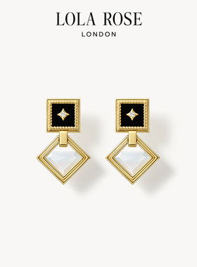 Lola Rose罗拉玫瑰画框耳钉耳饰女新款小众复古时尚生日礼物