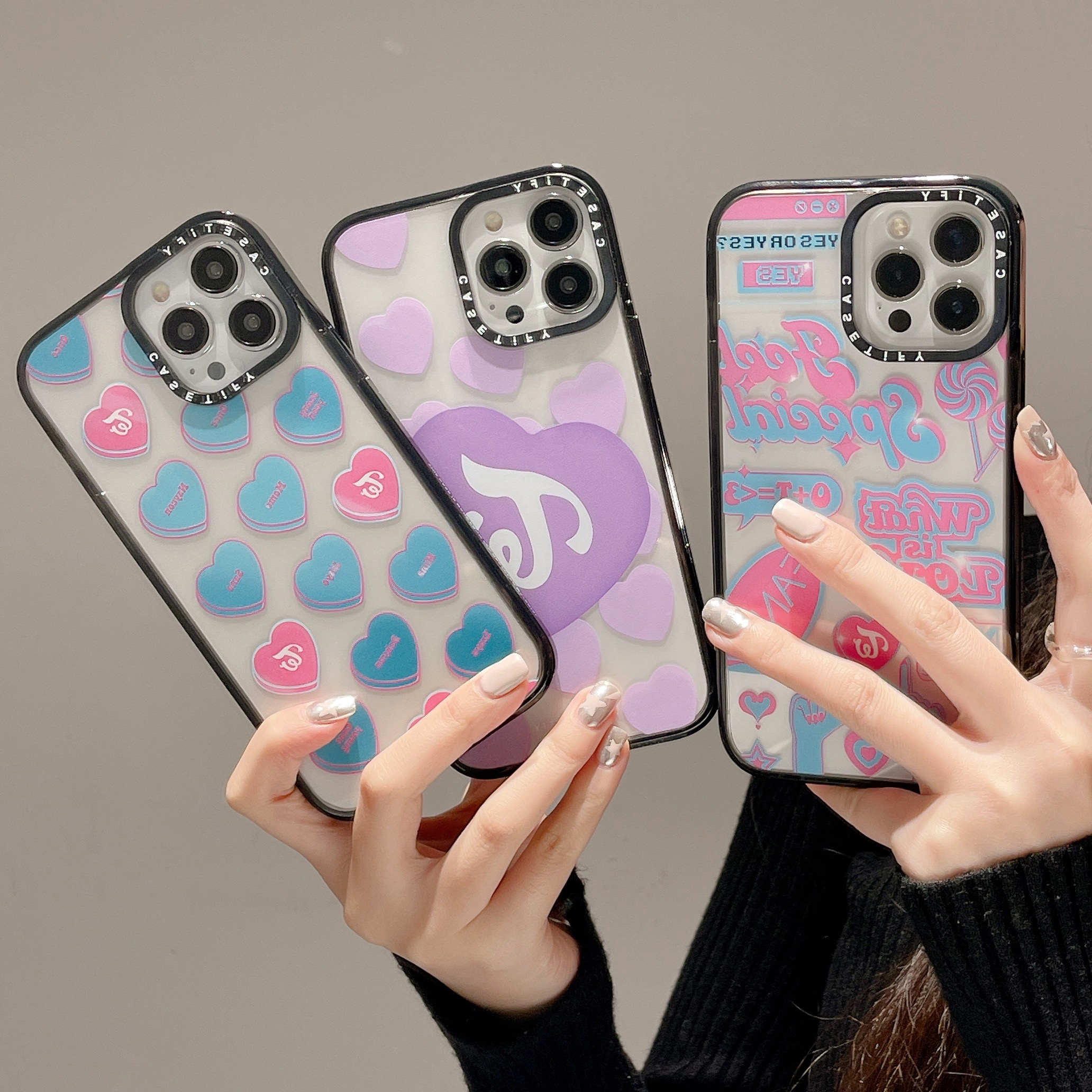 TWICE贴纸适用苹果15Pro亚克力iPhone14Promax手机壳13网红CASE明星同款12promax潮11/13promax防摔保护套