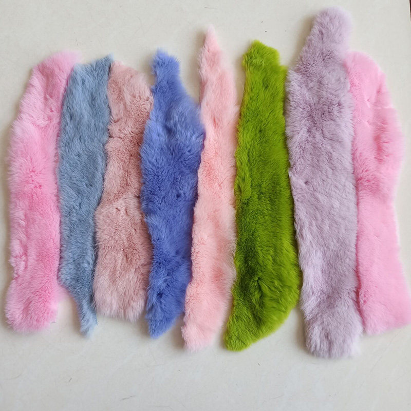 獭兔毛皮草diy手工服装毛毯衣服包包坐垫下脚料材料多种颜色小块