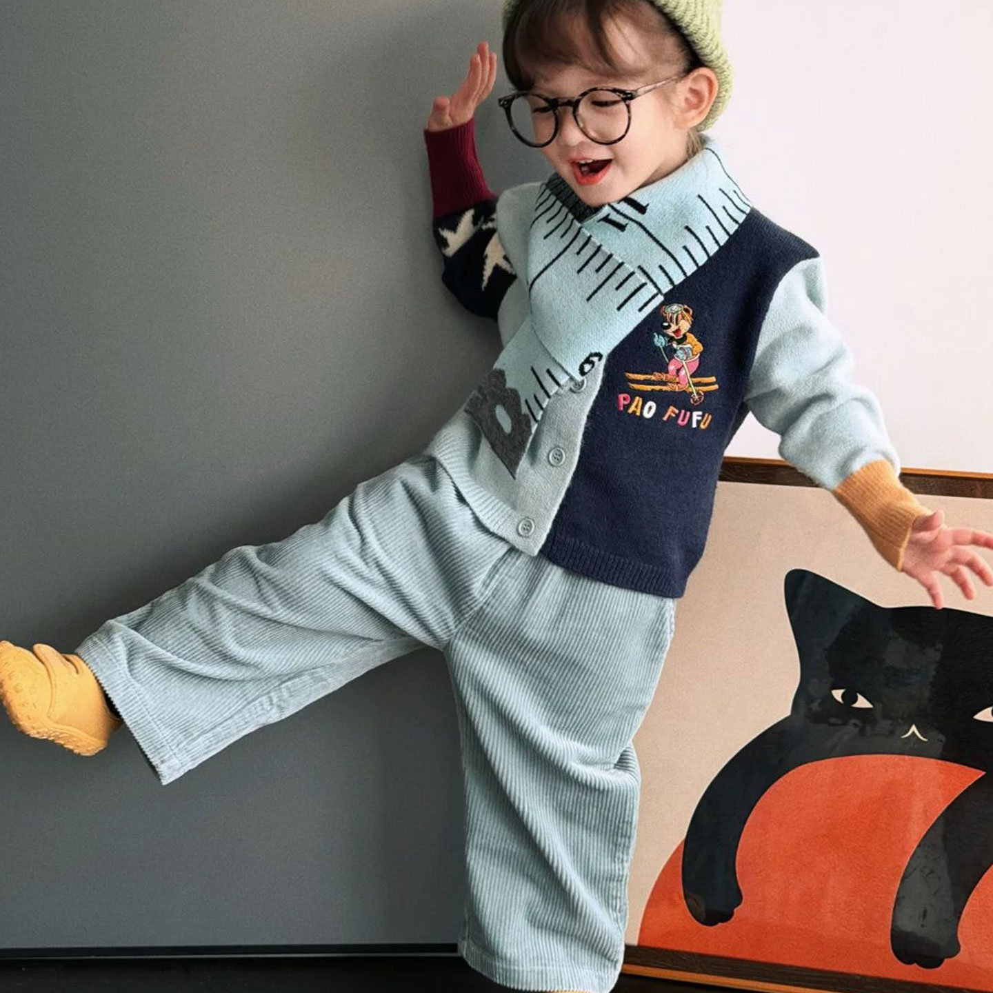 男童毛衣儿童秋冬装卡通针织开衫