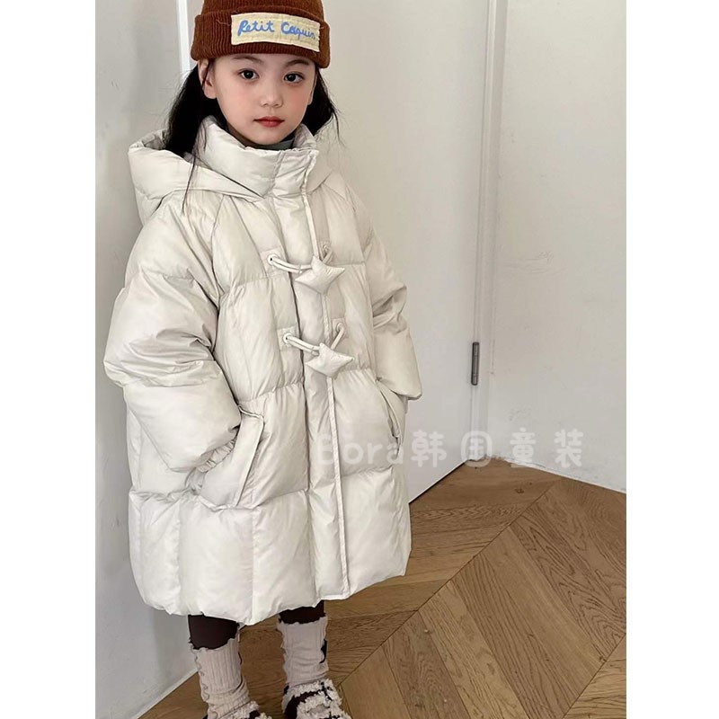 女童羽绒服儿童秋冬中长款外套潮