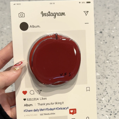 韩系简约红色苹果磁吸支架适用MagSafe手机强力吸附桌面懒人支架