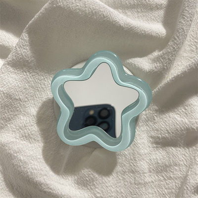 ins风创意星星镜面磁吸支架适用MagSafe手机强力吸附桌面懒人支架