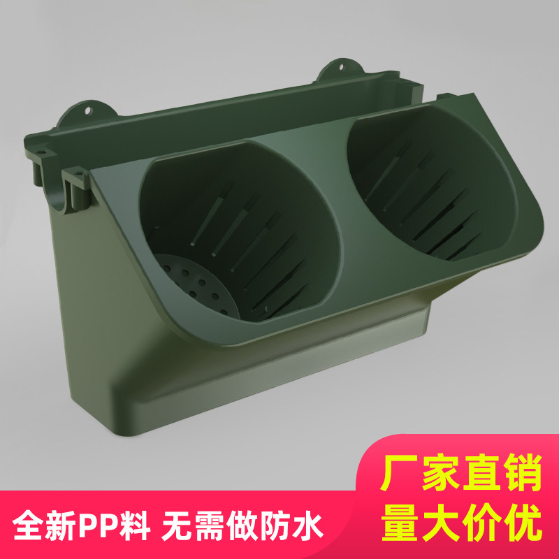 室内植物墙花盆壁挂式墙体垂直立体绿化种植容器模块组合盒自吸水图片