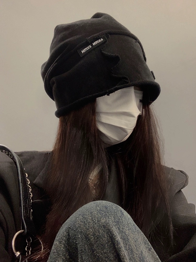 日系复古堆堆帽子女废土风大版