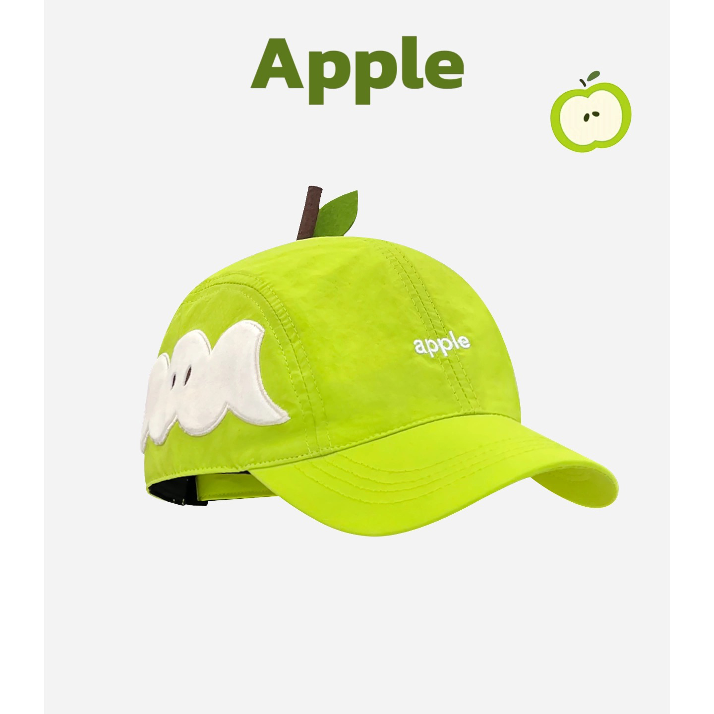 原创版青苹果绿色棒球帽