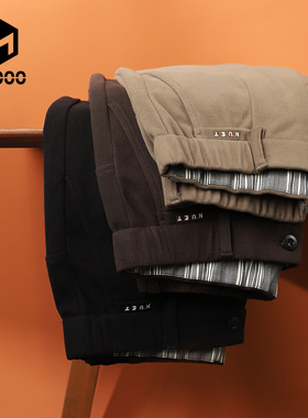 【针织斜纹】M6000简约休闲裤耐穿抗变形西装裤直筒长裤男MK23218