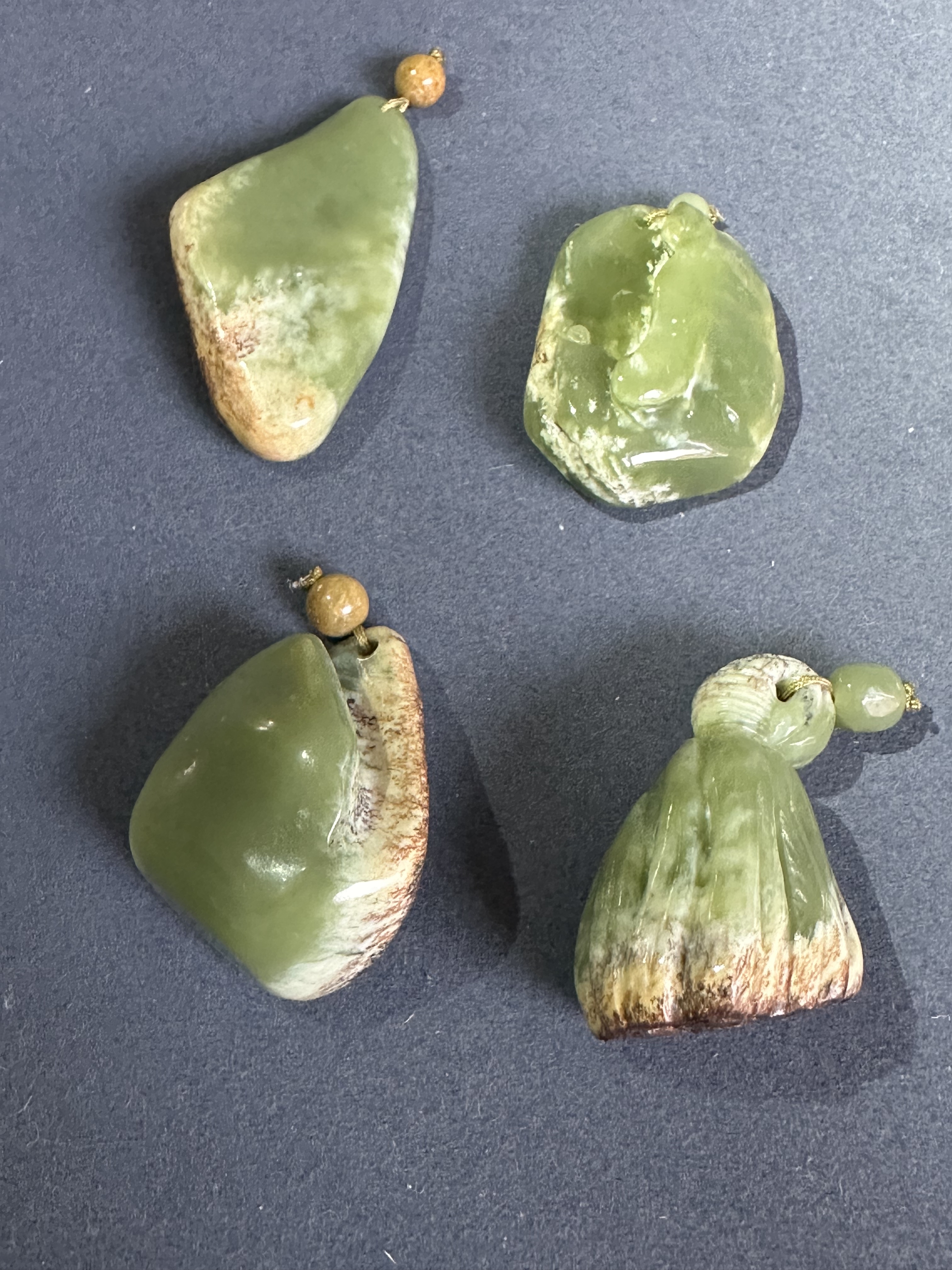 段树林河磨玉随形原石吊坠悟道挂件莲蓬吊坠带图问价