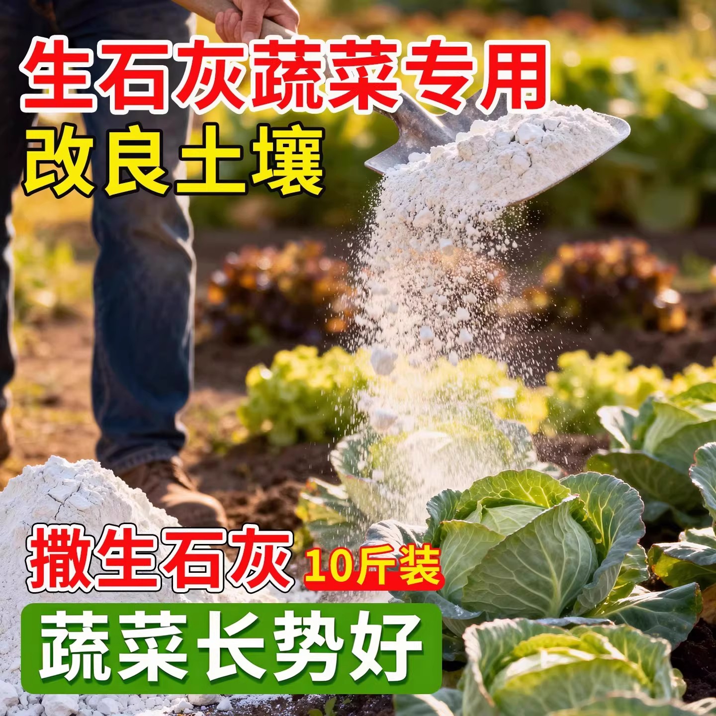 生石灰粉杀虫种菜地高纯度驱蛇农业刷果树木白墙用除湿消毒干燥剂