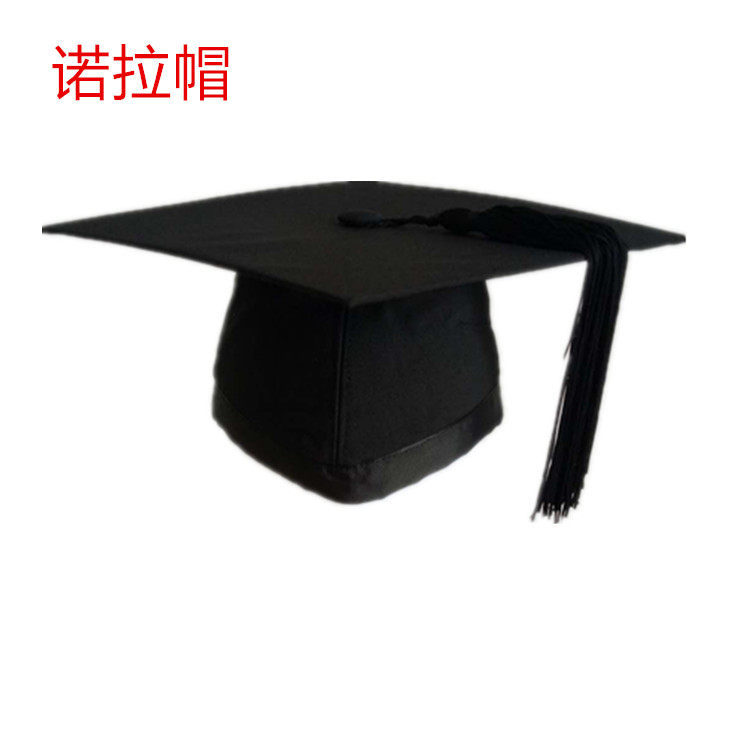 诺拉帽镶金边 毡帽 毕业帽 配帽子