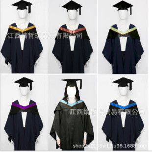 国内大学毕业服香港理工大学学士服 硕士服 博士服袍理科披肩帽子
