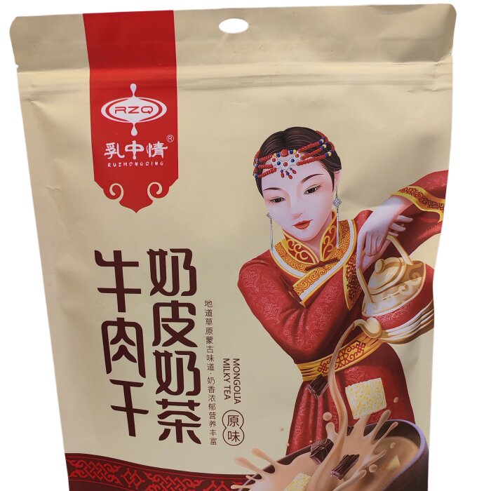 包邮内蒙古特产乳中情400g牛肉干奶皮奶茶原味固体饮料袋装风味