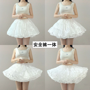 Lolita洛丽塔裙撑45cm鸭屁股半身日常暴力撑大码安全裤一体蓬蓬裙