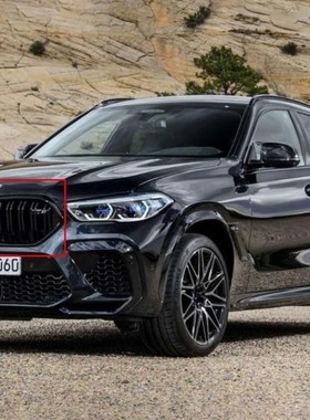 BMW宝马原厂 X6M F96 改雷霆版亮黑色中网 侧腮 车标 尾标 轮毂