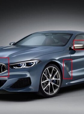 BMW宝马原厂 8系G1X 改装M850柿灰色中网 侧腮 后视镜壳 尾标 4S