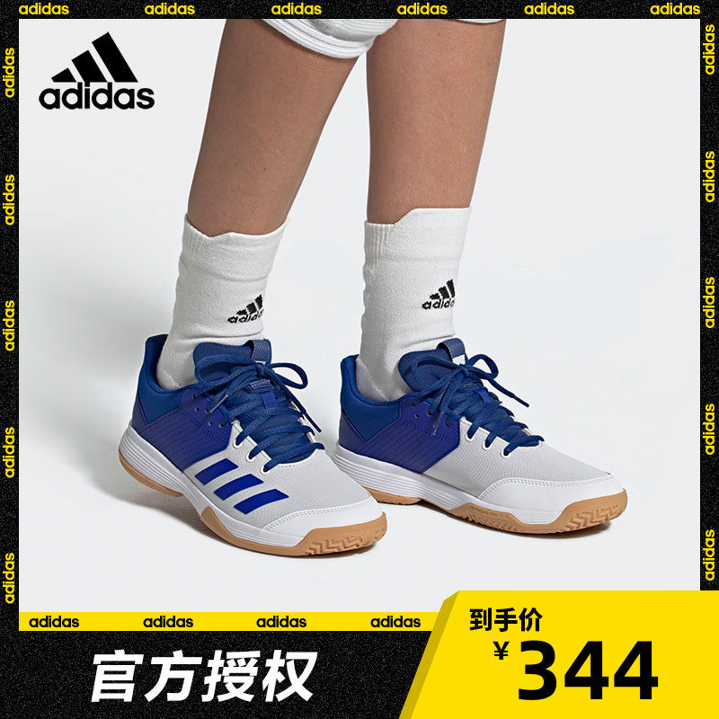 Adidas阿迪达斯羽毛球鞋男女款减震防滑室内运动专业网排球训练鞋