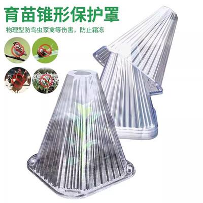 育苗保护罩蔬菜植物罩瓜苗菜苗幼苗秧苗大棚透明防虫防鸟防霜冻