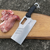 G10手柄 SHOOZIZ DC53钢 战术菜刀 户外露营7.5毫米砍骨刀 HAN215