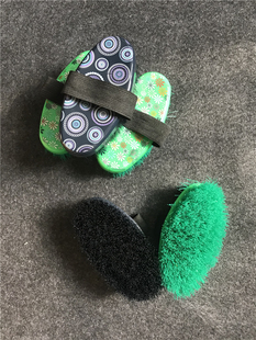马匹清洁短毛刷洗澡刷奥伦马具马术用品马房用品手掌短毛小洗马刷