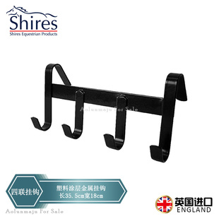 进口Shires马房四联挂钩奥伦马具马术用品马房金属挂钩马厩挂钩