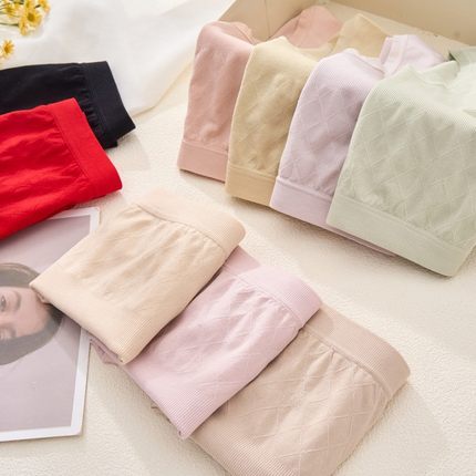 丝芭莎140-170斤新款舒适中腰无缝7A抗菌抑菌裆部大码女性三角裤