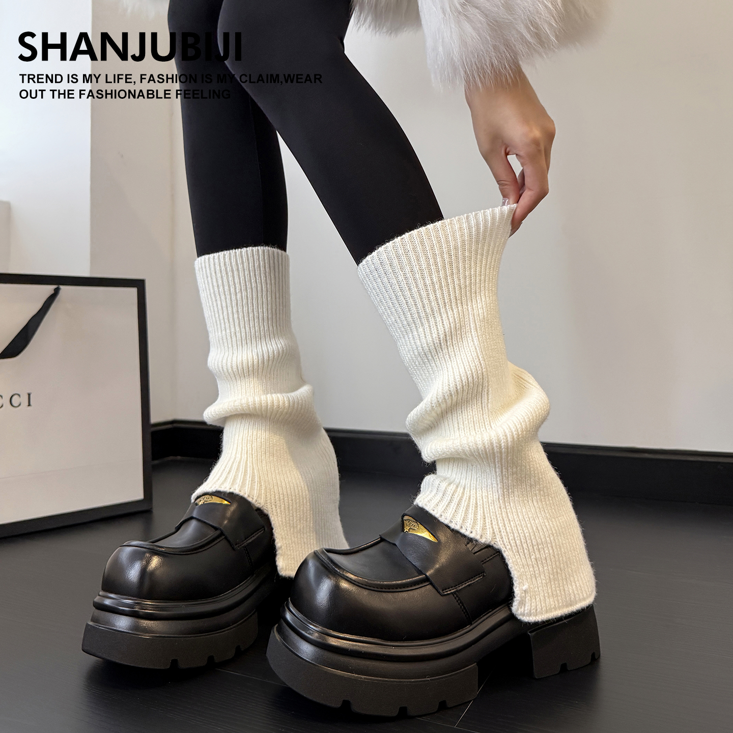 袜套堆堆袜白色袜子加厚保暖腿套