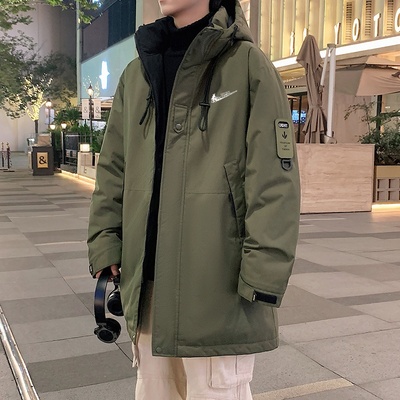 耐克顿羽绒棉服男中长款外套