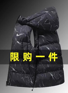 耐克顿羽绒棉男士秋冬季保暖马甲