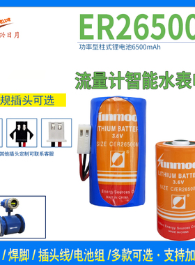 日月ER26500M锂电池3.6V 智能水表流量计物联网燃煤气 7.2V电池组