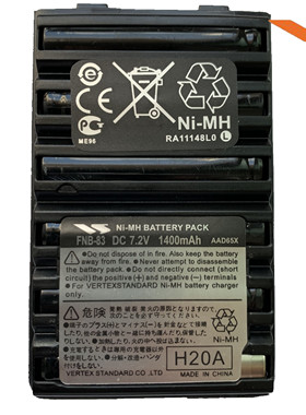 YAESU八重洲 VX168/VX160/VX428 FT-60R对讲机电池FNB-83威泰克斯
