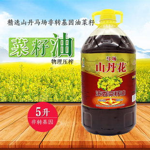 物理压榨菜籽油甘肃山丹马场菜籽油5L*1非转基因食用油