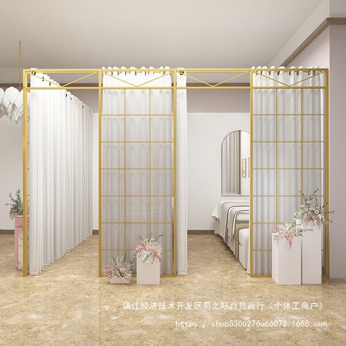 院铁艺屏风隔断墙客厅改造小房间自装美甲出租房简约遮挡隔板折屏
