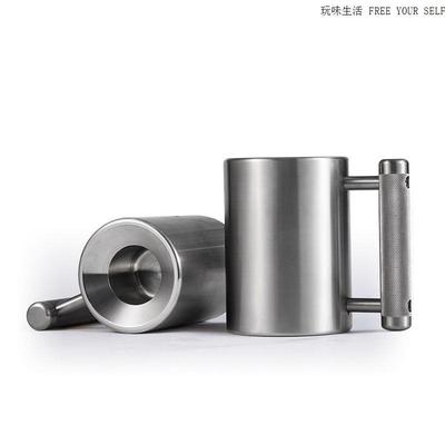 超重水杯10kg哑铃水杯级不锈钢健身杯创意马克杯可刻字