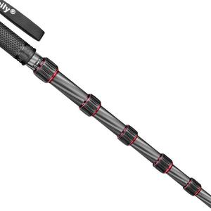 曼比利C-555L独脚架单反相机短小轻便可变登山杖便携小角脚小支架