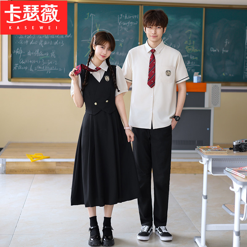朗诵合唱比赛演出服长裙初中高中生小学生运动会毕业班服校服套装