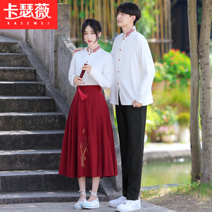春秋季学生班服初中高中生古风新中式运动会朗诵舞台合唱演出校服