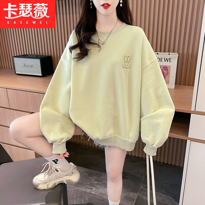 圆领卫衣外套少女2026春秋薄款新款初中高中学生宽松休闲时尚上衣,女装/女士精品,卫衣/绒衫,淘宝优惠券,粉丝福利购,淘宝优惠卷