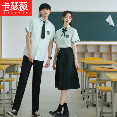 毕业班服套装初中学生学院风JK制服高中生夏季校服合唱团朗诵演出