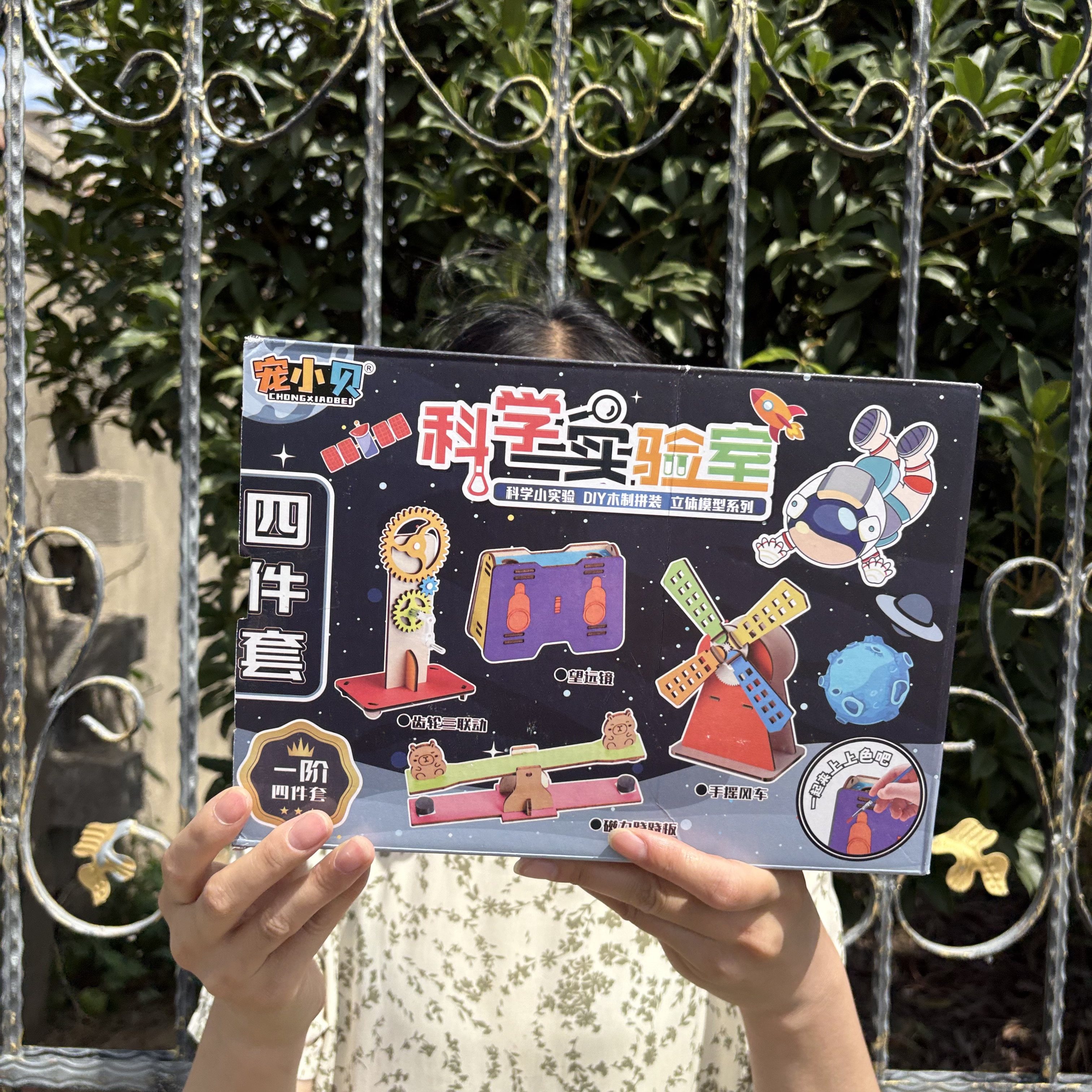 4件套DIY木质物理科学实验套装小学生礼物兴趣培养儿童玩具幼儿园,玩具/童车/益智/积木/模型,科学实验,淘宝优惠券,粉丝福利购,淘宝优惠卷