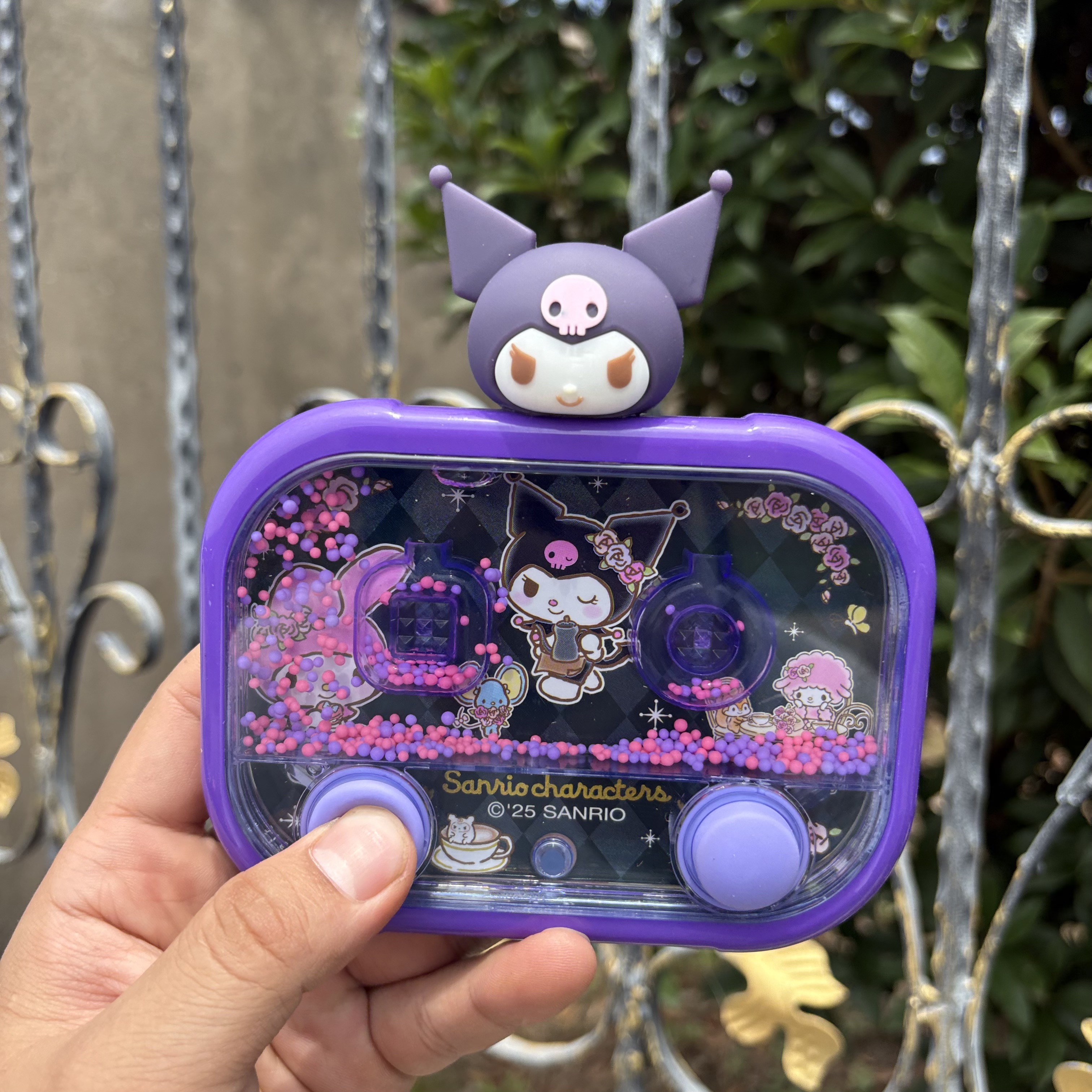 趣味小学生女孩子大耳狗库洛米玩具三魔珠水机亲子手掌游戏机新款