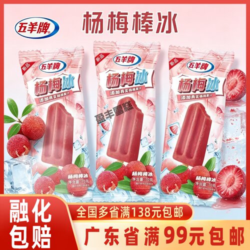 五羊牌雪糕杨梅冰冰棍冰棒
