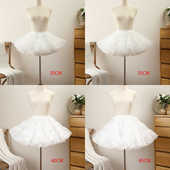 lolita裙撑暴力撑四层纱狗短无骨软纱衬裙半身裙洛丽塔蓬蓬裙裙撑