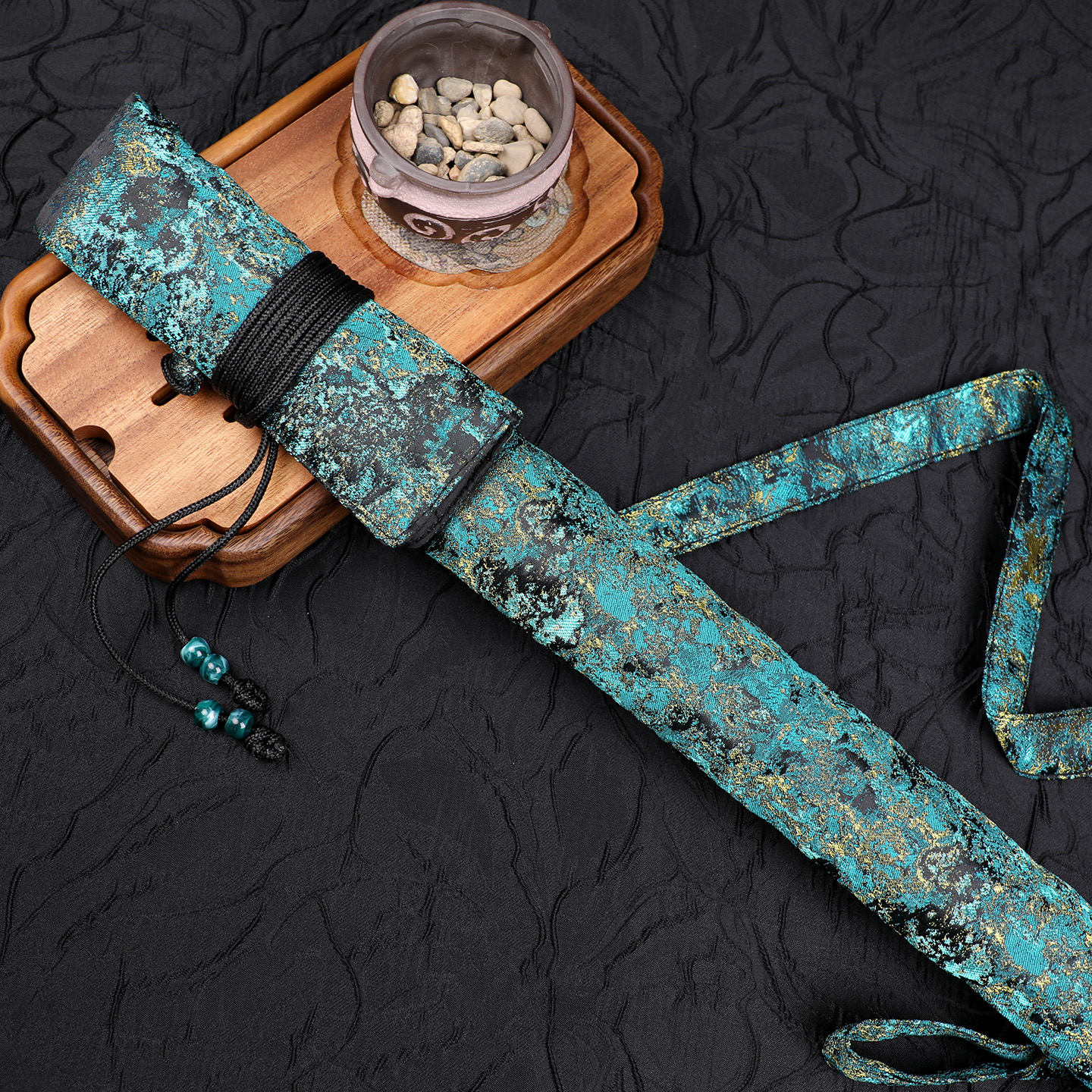 蓝珊瑚笛袋笛箫收纳套竹笛套