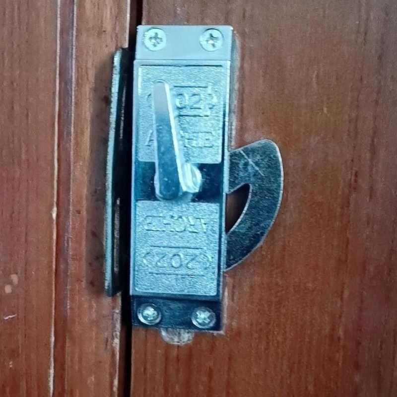 202移门钩锁铝合金移门锁木门移门锁单面移门钩锁单轨道移门.