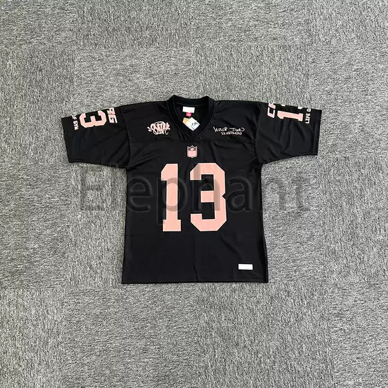 Synaorchy High Street No. 13 Jersey Short-Sleeved Mesh Breathable Rugby Basketball T-Shirt Sports Half-Sleeve Trendy